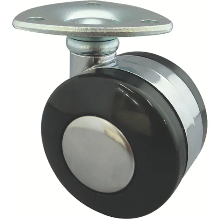 【CAINZ-DASH】東信製作所 プレート式双輪キャスター 50径 自在 TW50-P【別送品】