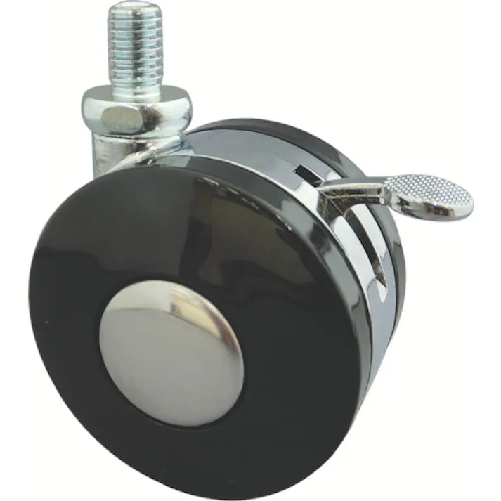 【CAINZ-DASH】東信製作所 ねじ込み双輪キャスター 60径 自在ストッパー付 TWS60-BM12XP1.75【別送品】