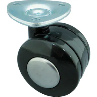 【CAINZ-DASH】東信製作所 プレート式双輪キャスター 40径 自在 T40-P【別送品】