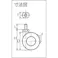 【CAINZ-DASH】東信製作所 ねじ込み双輪キャスター 50径 自在ストッパー付 ボルトM10X1.5 TS50-BM10XP1.5【別送品】
