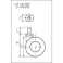 【CAINZ-DASH】東信製作所 ねじ込み双輪キャスター 60径 自在ボルト M10x1.5 T60-BM10XP1.5【別送品】