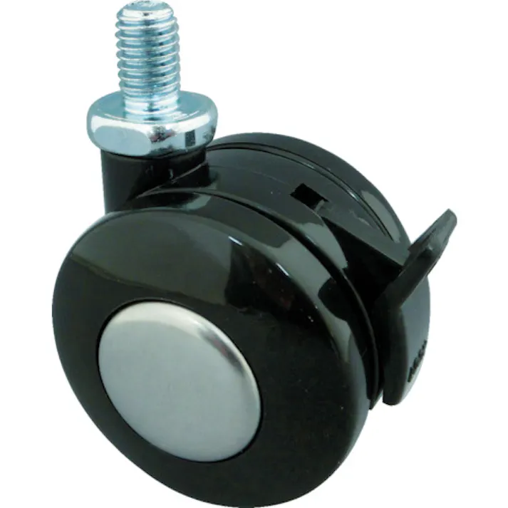 【CAINZ-DASH】東信製作所 ねじ込み双輪キャスター 60径 自在ストッパー付 TS60-BM10XP1.5【別送品】