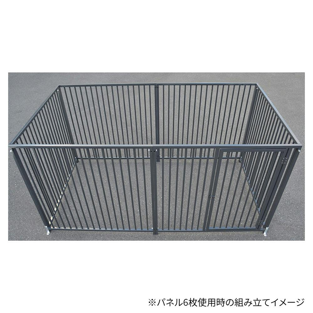 新型わんちゃんパネル扉付き グレー 幅1200mm 長さ1200mm 厚さ25mm