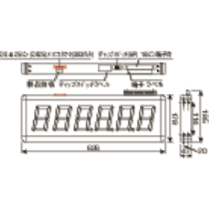 【CAINZ-DASH】ライン精機 大型表示カウンタ G95-303【別送品】