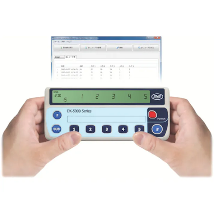 【CAINZ-DASH】ライン精機 電子数取器 5連式 DK-5005B【別送品】