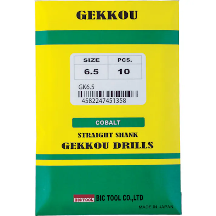 【CAINZ-DASH】ビック・ツール コバルトハイスドリル 月光ドリル 6.5mm GKD6.5【別送品】