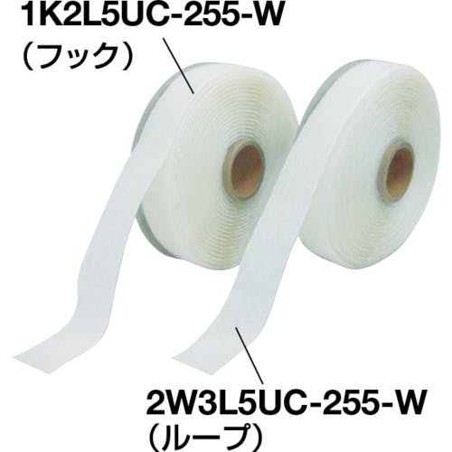 伸和 マジクロボンド オス 強粘着付 25mm×1m 白 1K2LUC-251-W 結束テープ(結束バンド) 伸和 マジクロボンド オス 強粘着付 25mm×1m 白 1K2LUC-251-W 結束テープ(結束バンド)