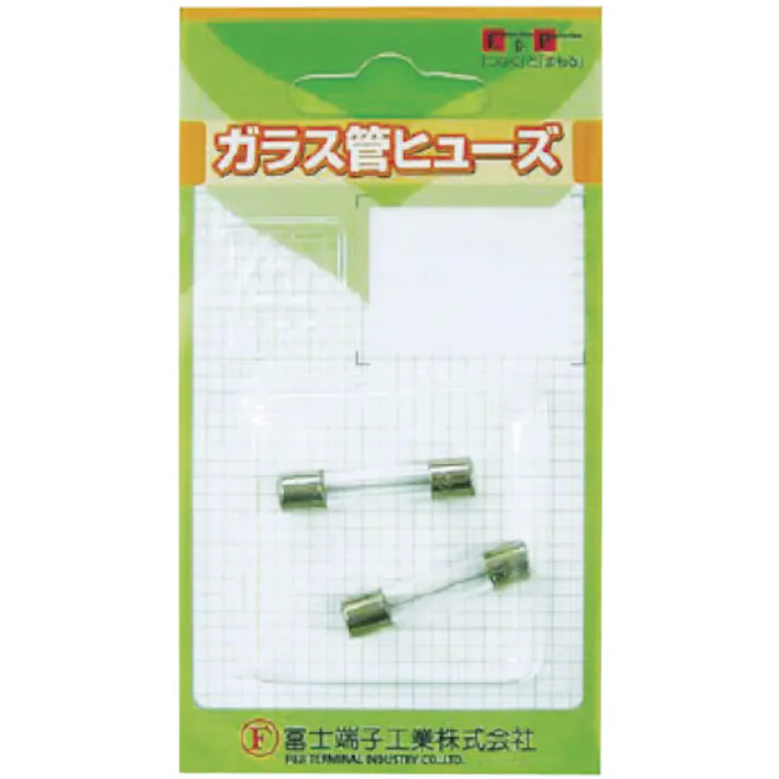 【CAINZ-DASH】冨士端子工業 ガラス管ヒューズ (2個入) 3A 6.4×30mm FP-FGBO-250V-3A-2P-PBF【別送品】