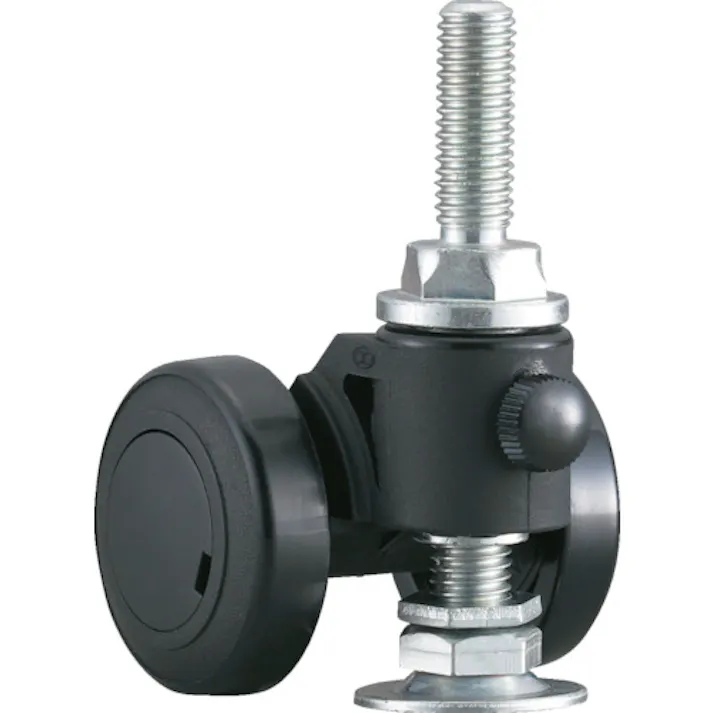 【CAINZ-DASH】東京パーツセンター キャスパッド ねじ込み式双輪キャスターナイロン車 荷重117.6 黒 CABF75B【別送品】