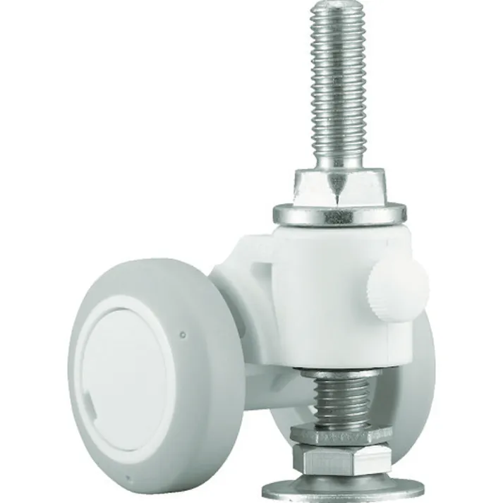 【CAINZ-DASH】東京パーツセンター キャスパッド ねじ込み式双輪キャスターエラストマー車 荷重58.8 白 CABF50UW【別送品】