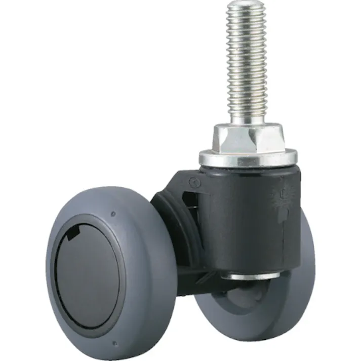 【CAINZ-DASH】東京パーツセンター キャスパッド ねじ込み式双輪キャスターエラストマー車 荷重117.6 白 CABF75UW【別送品】