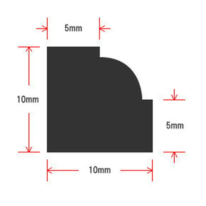 杉化粧入隅 幅10mm 長さ1950mm 厚さ10mm