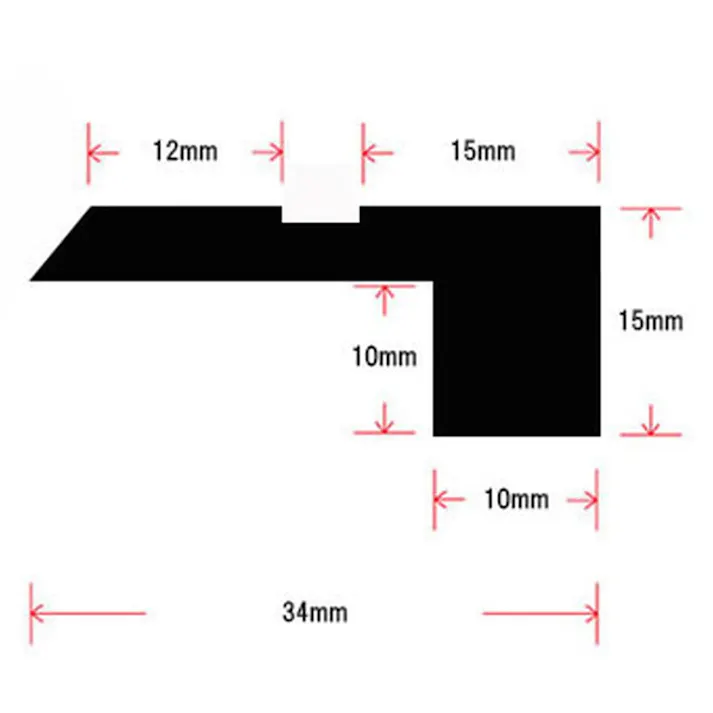 杉見切り 幅34mm 長さ1950mm 厚さ15mm