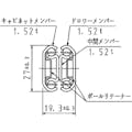 【CAINZ-DASH】日本アキュライド クローズドロックスライドレール長さ２００ｍｍ C2739-20CL【別送品】
