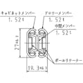 【CAINZ-DASH】日本アキュライド クローズドロックスライドレール長さ４００ｍｍ C2739-40CL【別送品】