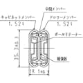 【CAINZ-DASH】日本アキュライド クローズドロックスライドレール長さ３０４．８ｍｍ C301-12CL【別送品】