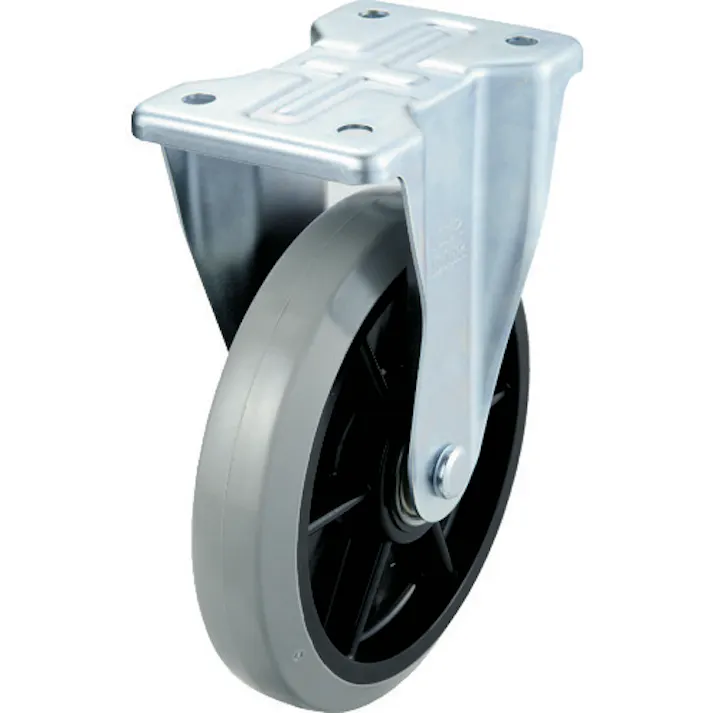 【CAINZ-DASH】ワコーパレット エアーキャスター(固定車) 200mm ウレタン車 ASHR-200-GU【別送品】