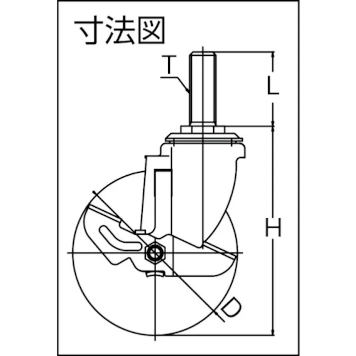 【CAINZ-DASH】ワコーパレット エアーキャスターねじ込みタイプ(自在車S付)75mm ナイロンホイールウ ALT-75URDS【別送品】