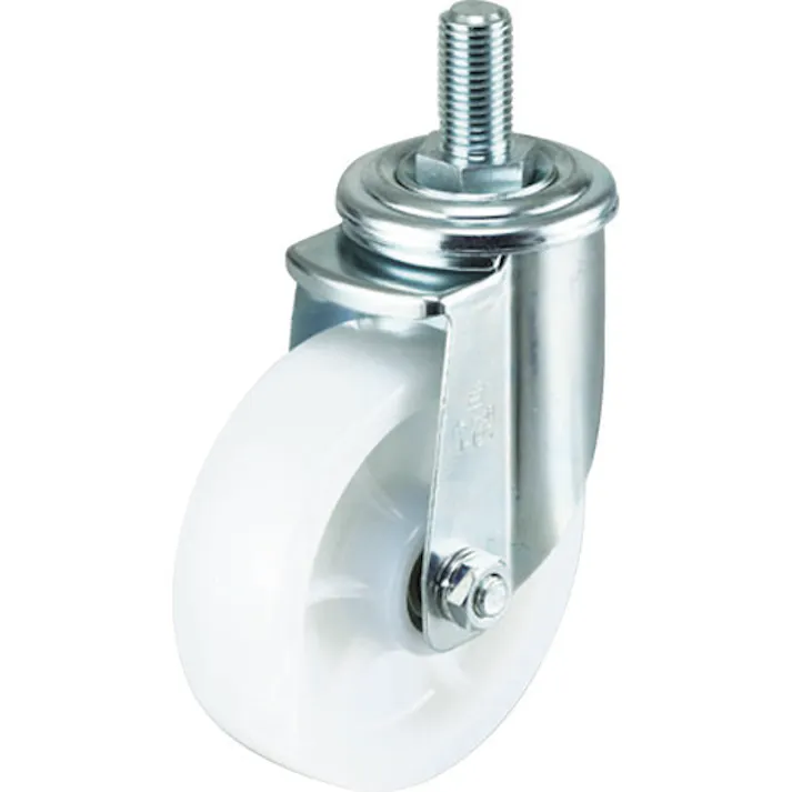 【CAINZ-DASH】ワコーパレット エアーキャスターねじ込みタイプ(自在)125mm ナイロン(B入)車 AHT-125NB【別送品】