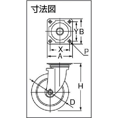 CAINZ-DASH】ワコーパレット エアーキャスター（自在車） １５０ｍｍ ホワイトゴム車【別送品】｜ホームセンター通販【カインズ】