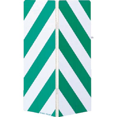 【CAINZ-DASH】ワコーパレット セーフティーガード白色・緑色３５５ｍｍ×９０ｍｍ WSG-90-G【別送品】