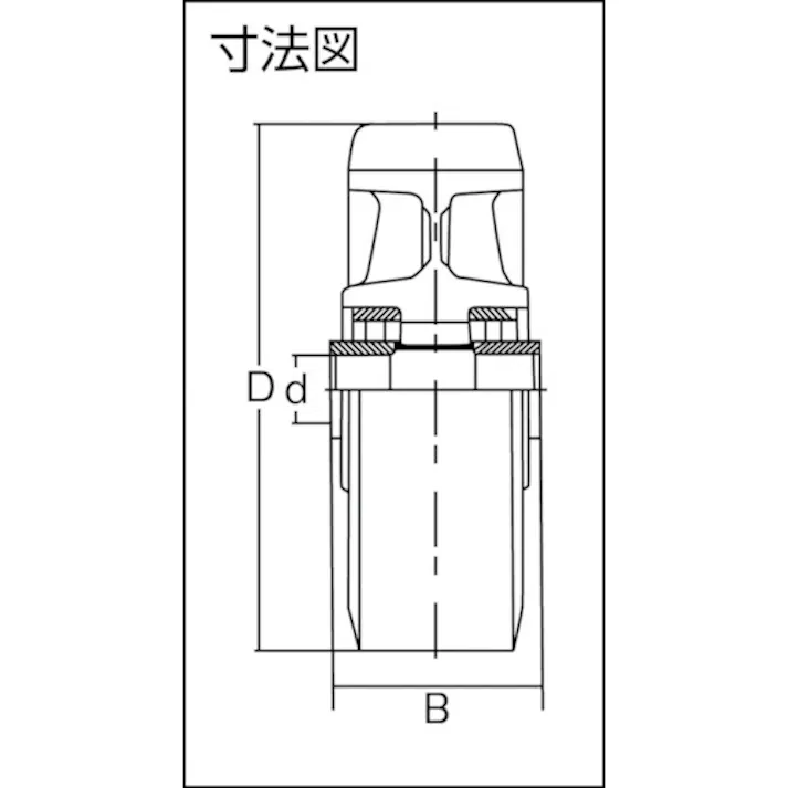 【CAINZ-DASH】ヨドノ 重荷重用MCナイロン車 YRR150【別送品】