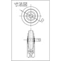 【CAINZ-DASH】ヨドノ プレス金具用　赤ゴム車輪　１００ RW100【別送品】