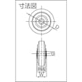 【CAINZ-DASH】ヨドノ プレス金具用　赤ゴム車輪　７５ RW75【別送品】