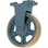 【CAINZ-DASH】ヨドノ 鋳物重荷重用ウレタン車輪固定車付き　ＵＨＢーｋ２００Ｘ７５ UHB-K200X75【別送品】