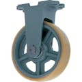【CAINZ-DASH】ヨドノ 鋳物重荷重用ウレタン車輪固定車付き　ＵＨＢーｋ２５０Ｘ７５ UHB-K250X75【別送品】