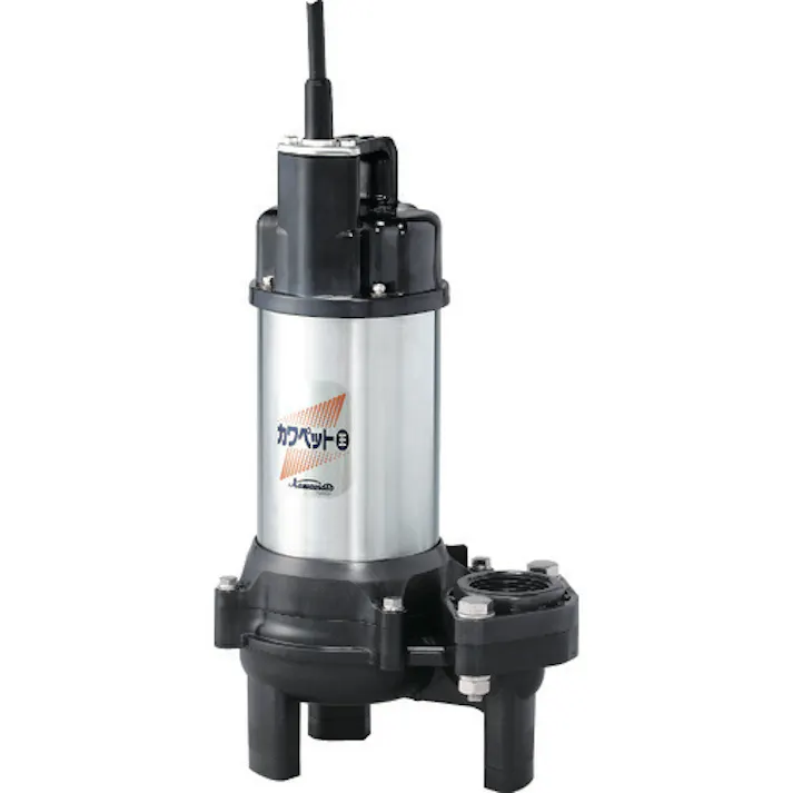 【CAINZ-DASH】川本製作所 排水用樹脂製水中ポンプ(汚物用) WUO4-406-0.15S【別送品】