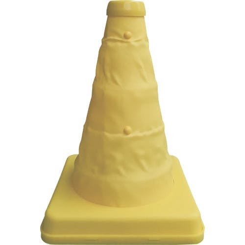 ミズケイ 伸縮式三角コーン<イエロー>20cm 8201037 安全コーン ミズケイ 伸縮式三角コーン<イエロー>20cm 8201037 安全コーン