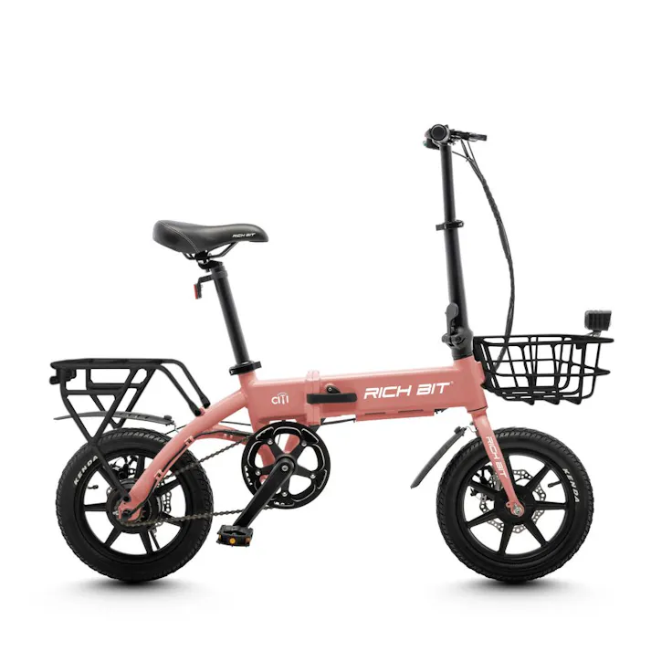 【自転車】《Acalie》特定小型原付モデル 電動バイク RICHBIT ASSIST 特注 サクラピンク
