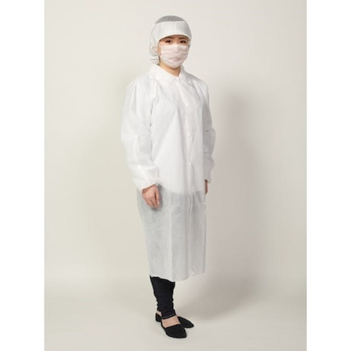 【CAINZ-DASH】東京メディカル 不織布製こども用白衣　Ｍサイズ　５枚入り FG-310M【別送品】