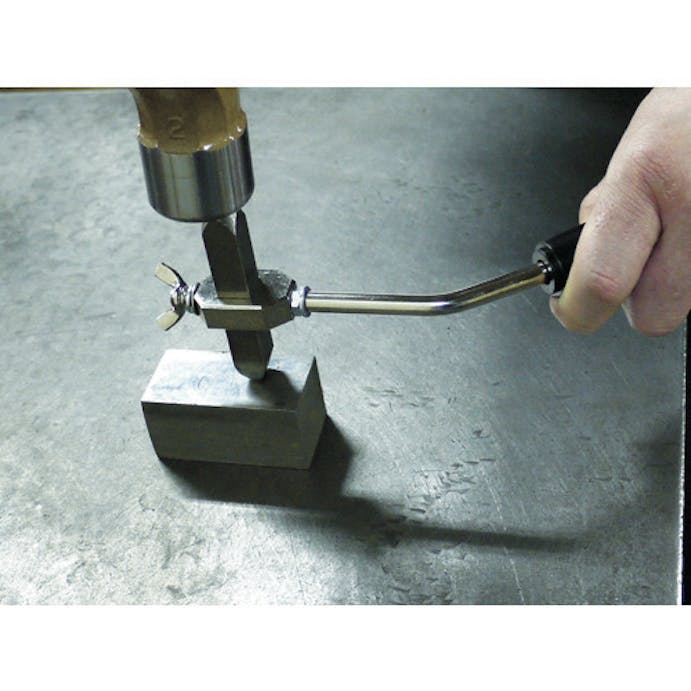 【CAINZ-DASH】尼崎彫刻工業 手打刻印ハンドル　シャンク角１０ｍｍ用 AK-10H【別送品】