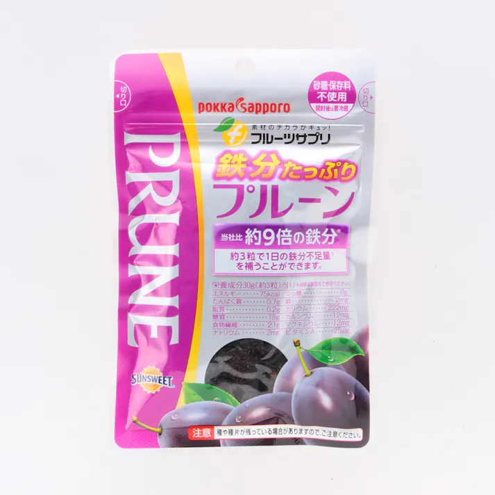 ポッカサッポロ フルーツサプリ 鉄分たっぷりプルーン 70g(販売終了)