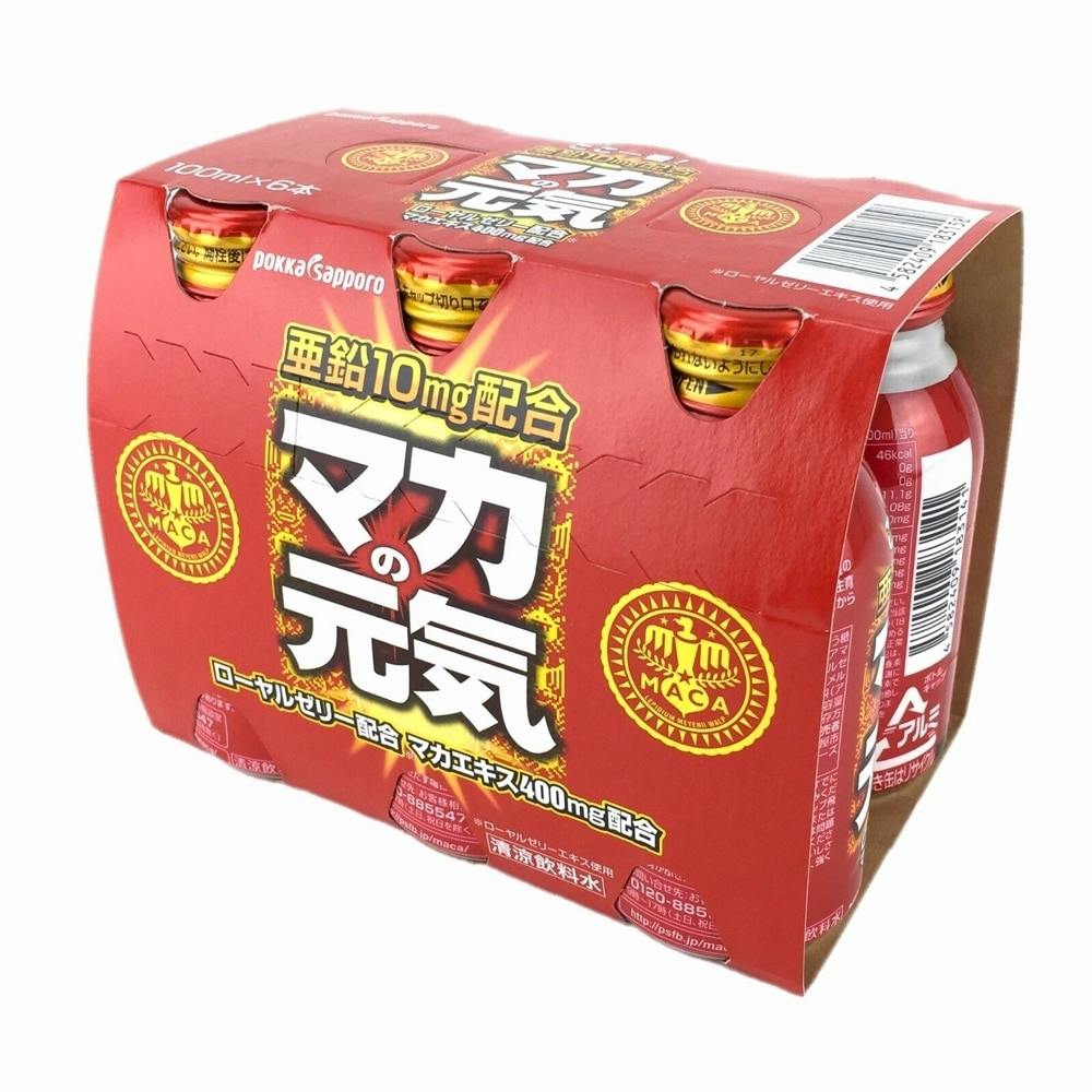 ポッカサッポロ マカの元気ドリンク ボトル缶 100ml×6本 | 栄養補助