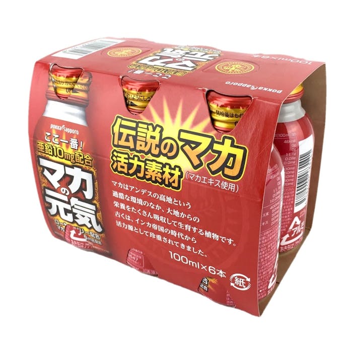 ポッカサッポロ マカの元気ドリンク ボトル缶 100ml×6本