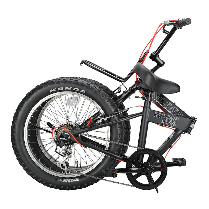 【自転車】CAPTAIN STAG 折りたたみ自転車 ワイルダー FDB206 YG-1249 CSマットブラック