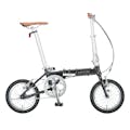 【自転車】《パール通商》CARUORI アルミ折りたたみ自転車 14型 YG-1472 マットブラック