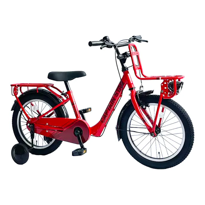 【自転車】CAPTAIN STAG バーギージュニア YG-1639 16インチ グローイングレッド