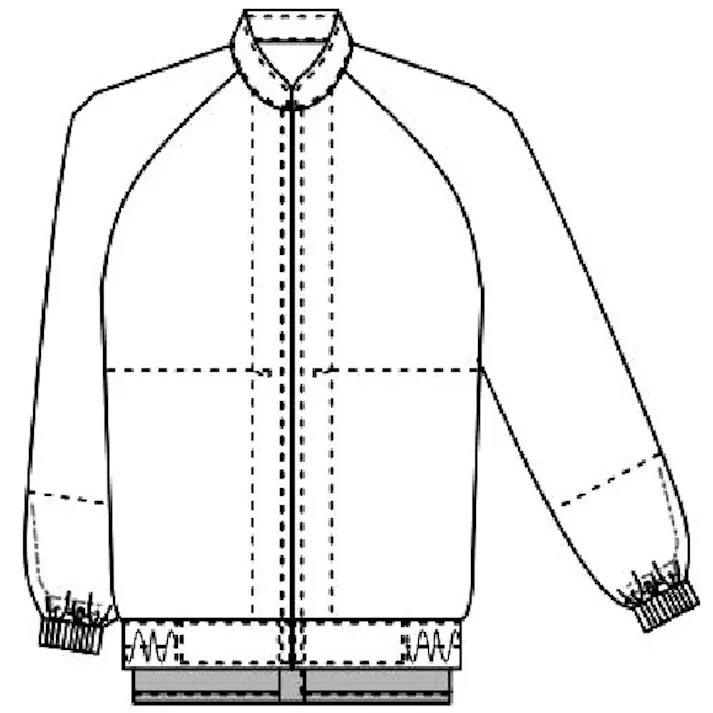 【CAINZ-DASH】サーヴォ 長袖ジャンパー 食品工場 白衣 衛生 サックス M CD-620-M【別送品】