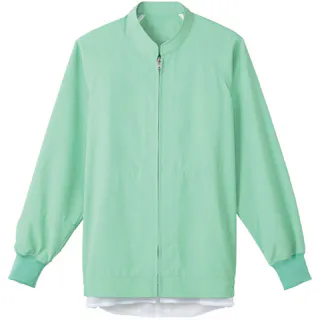 【CAINZ-DASH】サーヴォ 長袖ジャンパー 食品工場 白衣 衛生 グリーン S CD-625-S【別送品】