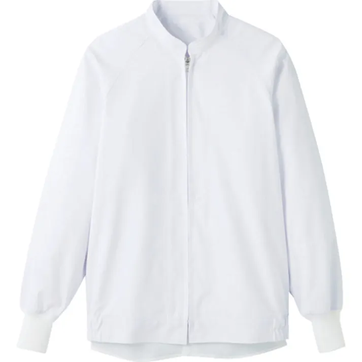 【CAINZ-DASH】サーヴォ 長袖ジャンパー 食品工場 白衣 衛生 ホワイト L CD-630-L【別送品】