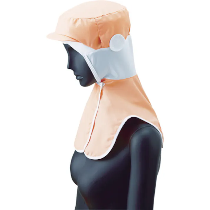 【CAINZ-DASH】サーヴォ ロングフード 衛生帽子 ピンク L DC-5012-L【別送品】