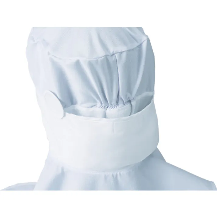 【CAINZ-DASH】サーヴォ ロングフード 衛生帽子 ホワイト F DC-5220-F【別送品】