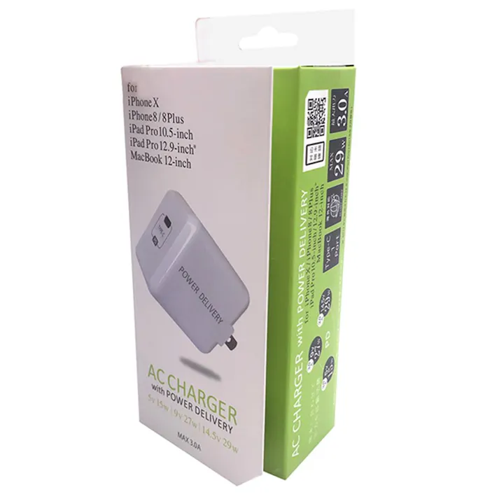 アイホープ AC-USB充電器+Cポート PD対応 29W ホワイト IH-ACCR30PDLW