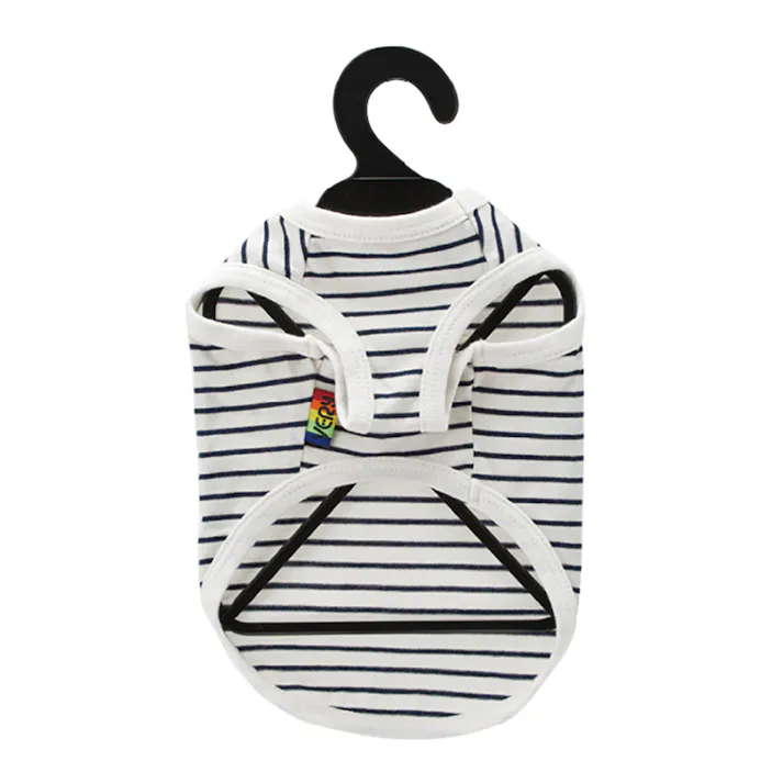 コットンタンクボーダーネイビー8号