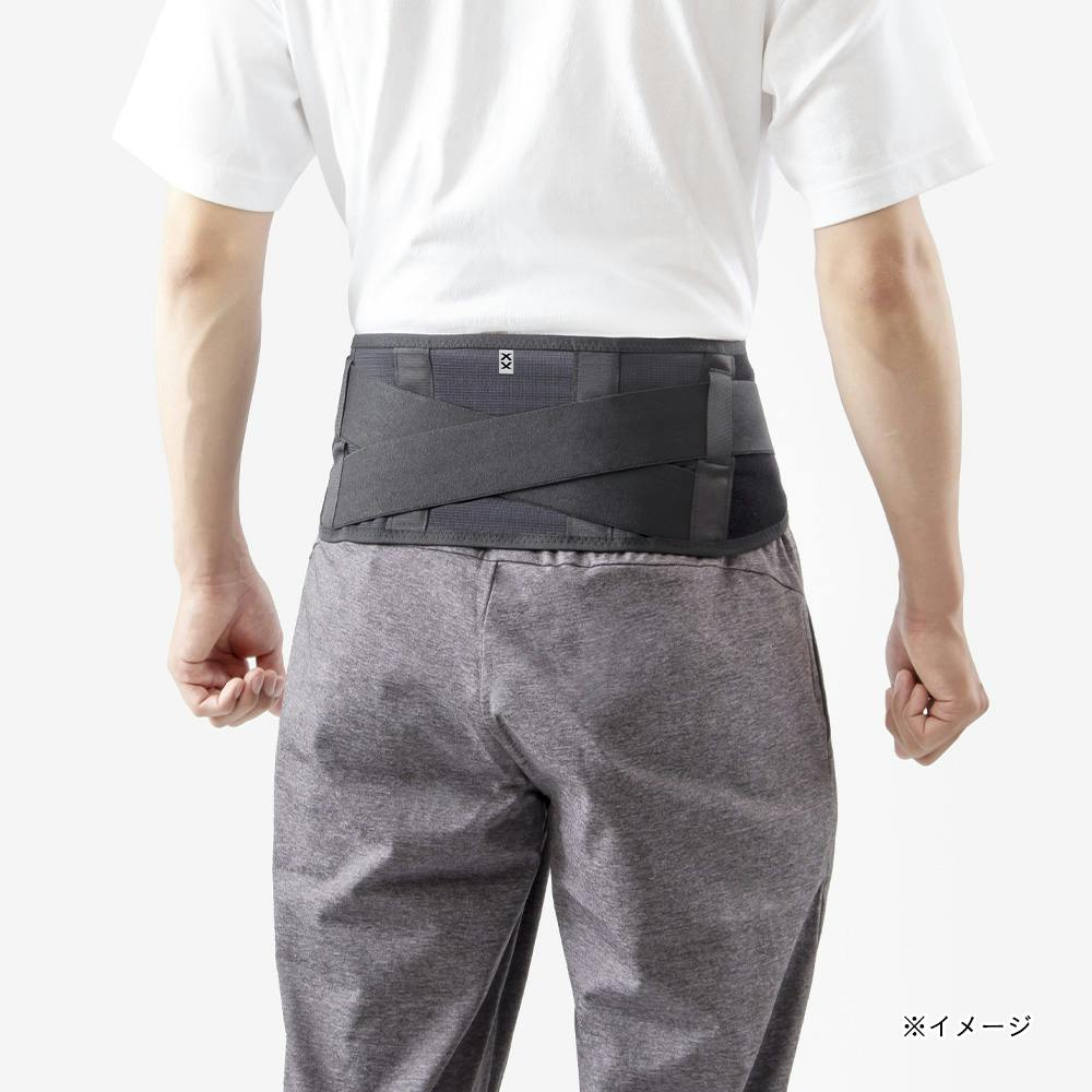 エイドクロスサポーター 腰用 L ブラック | 作業着・作業服・安全靴
