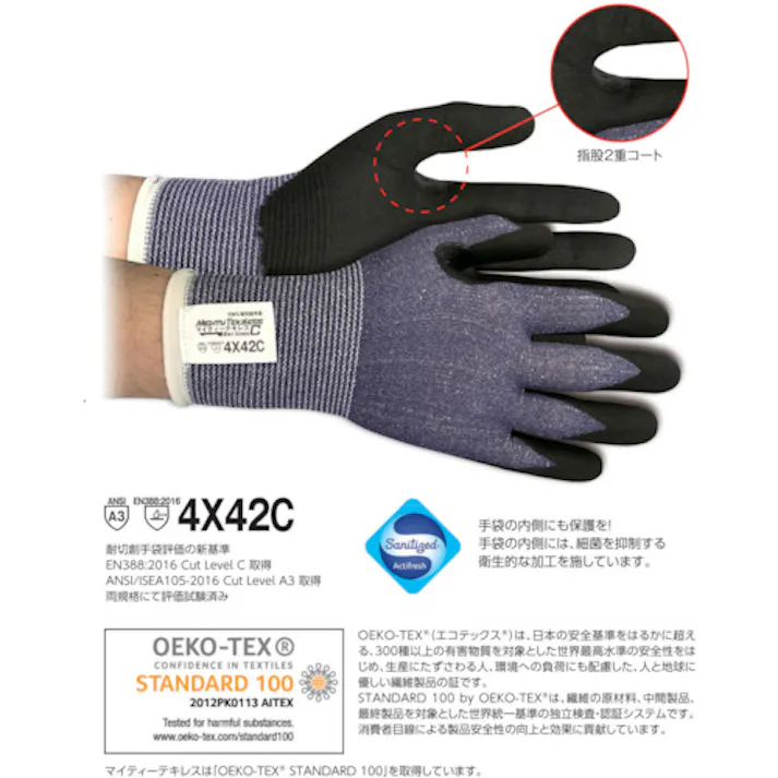 【CAINZ-DASH】湘南ワイパーサプライ SWS耐切創手袋マイティーテキレス M 588049【別送品】